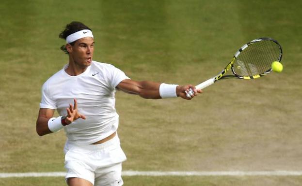 Nadal, durante la pasada edición de Wimbledon. 