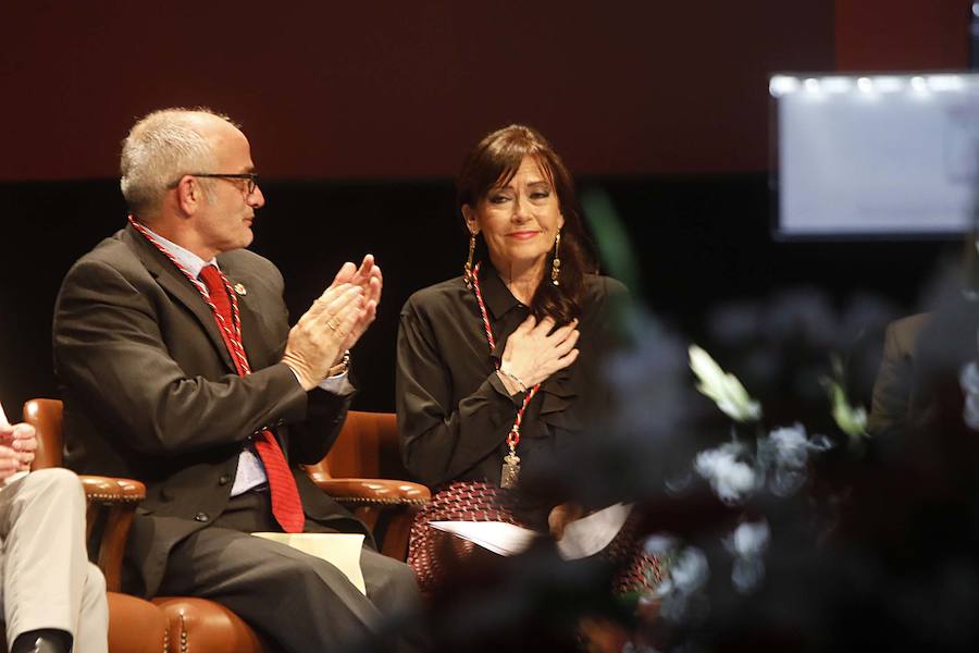 Las distinciones se entregron a Vicente Álvarez Areces, como hijo predilecto a título póstumo; al Hospital Universitario de Cabueñes, Medalla de Oro; a Tita Caravera, a Soledad Lafuente, a Sara Menéndez, a Luis Manuel Flórez y a Luis Miguel Piñera, Medallas de Plata
