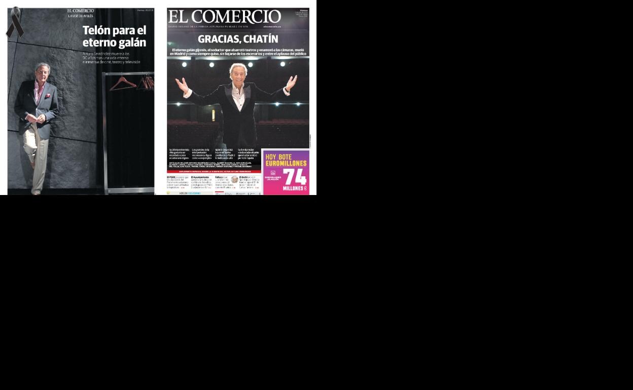 A la izquierda, la portada del suplemento especial que se entrega hoy con EL COMERCIO y LA VOZ DE AVILÉS. A la derecha, la primera de hoy de la edición de Gijón de EL COMERCIO. 