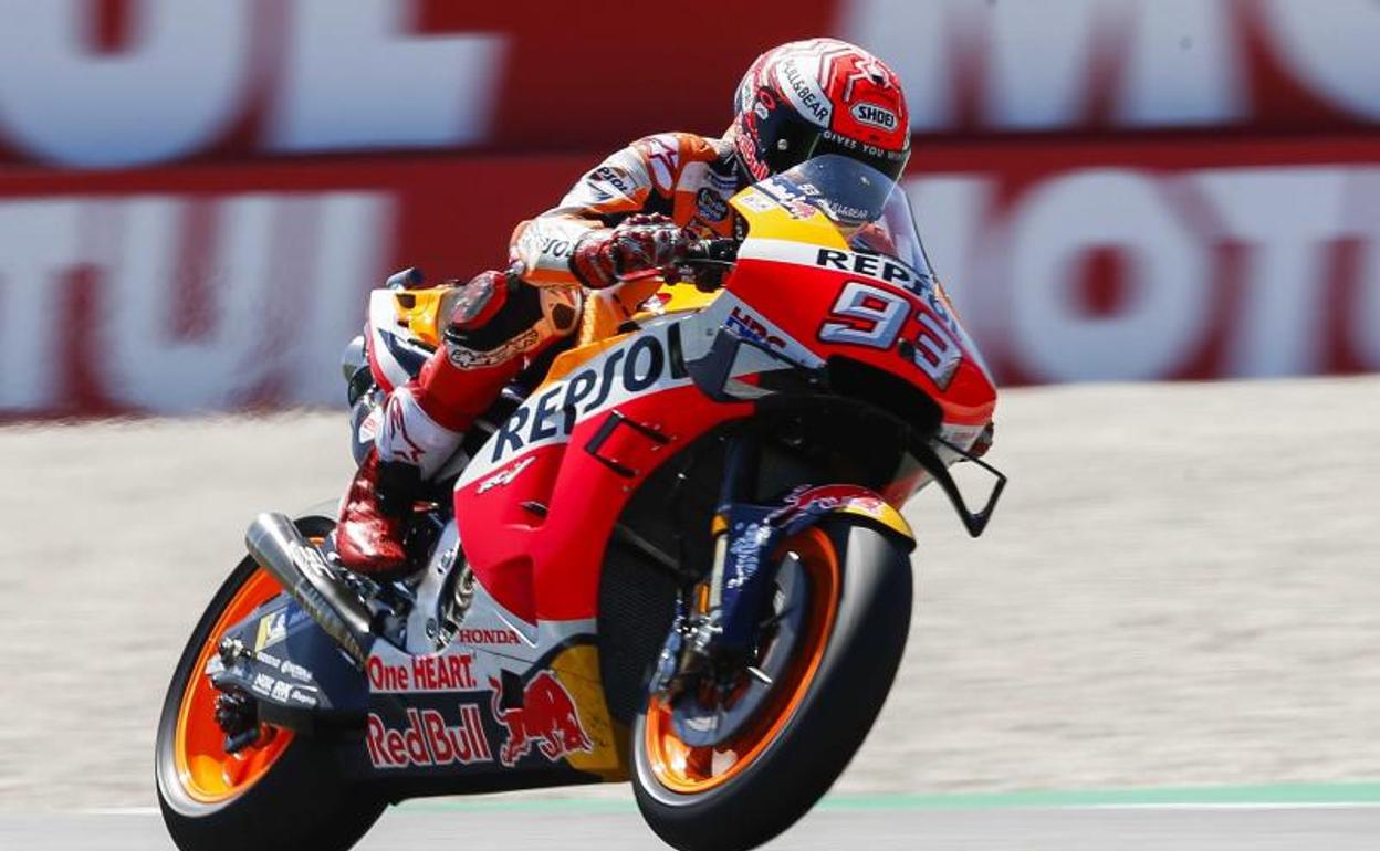 Marc Márquez, durante la jornada de entrenamientos. 