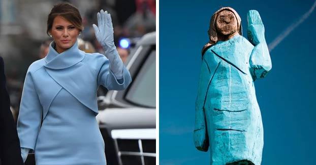 La escultura de Melania Trump... el nuevo Ecce Homo