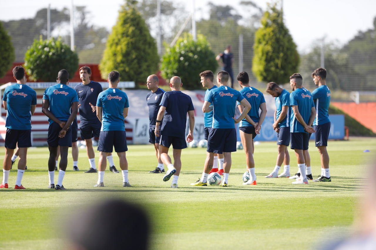 Fotos: Primer entrenamiento de la temporada del Sporting