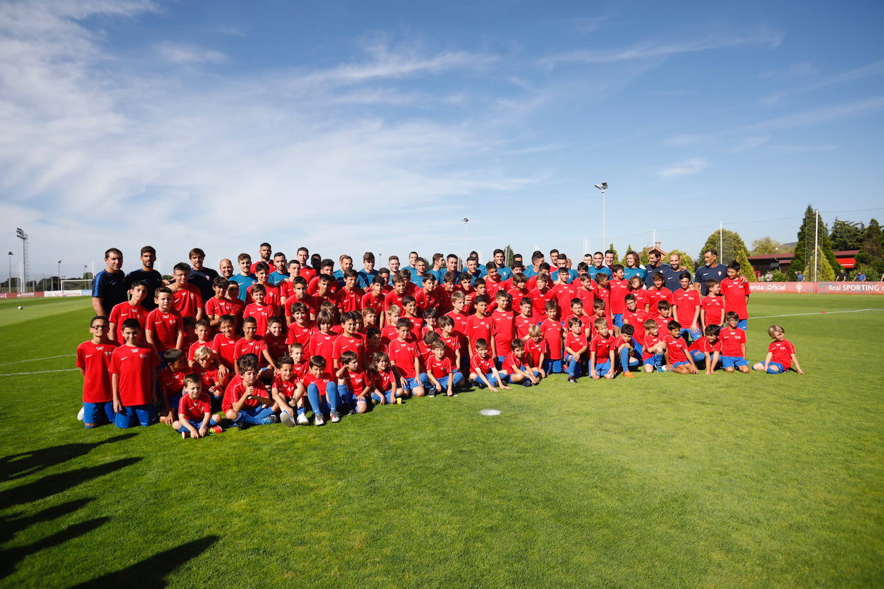 Fotos: Primer entrenamiento de la temporada del Sporting