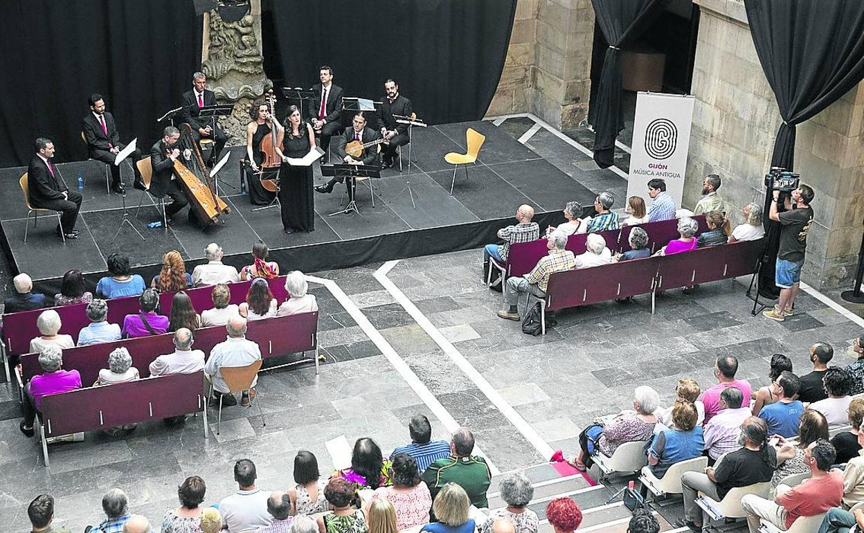 Uno de los conciertos del Festival de Música Antigua, en Gijón. 