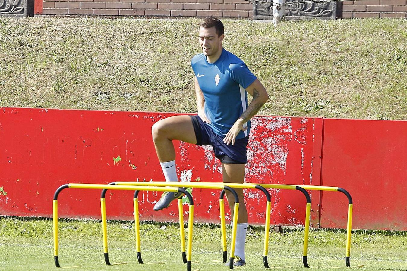 El Sporting inició la segunda semana de la pretemporada en Mareo 