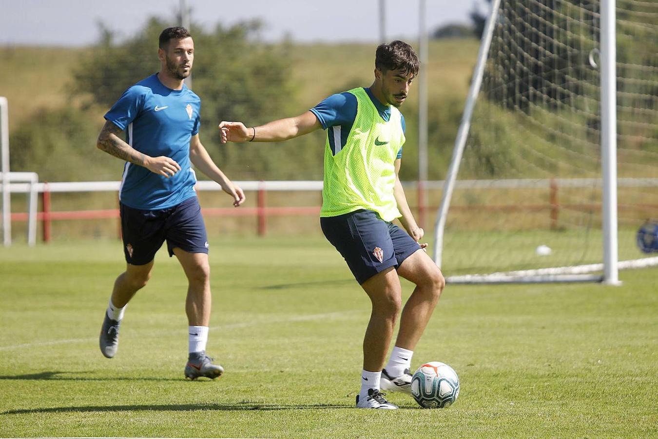 El Sporting inició la segunda semana de la pretemporada en Mareo 