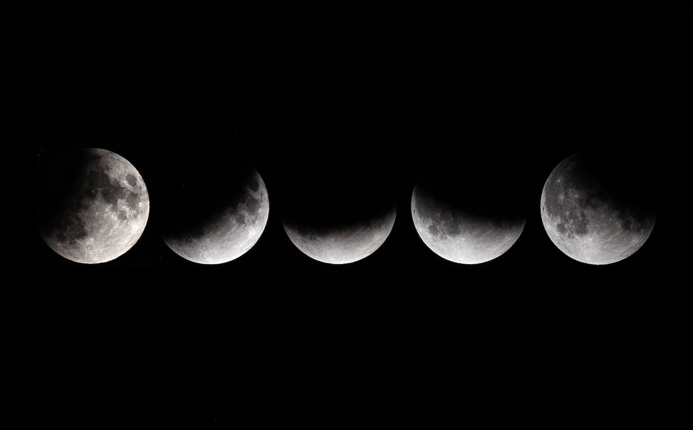 Numerosos rincones del mundo pudieron disfrutar anoche de las espectaculares imágenes que dejó el eclipse parcial de luna.Hasta el próximo año no se podrá ver otro.