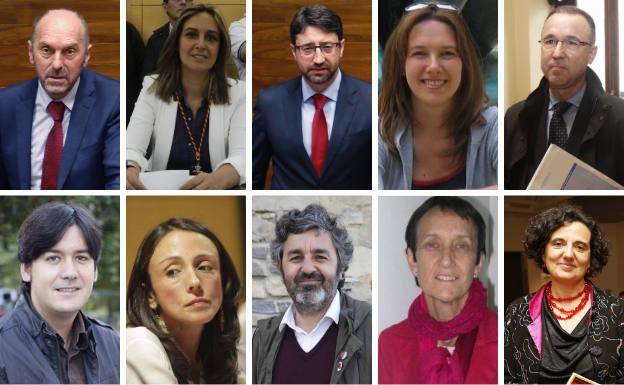 Los nuevos consejeros del Principado de Asturias.