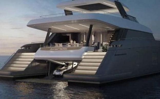 Imagen del nuevo catamarán de Rafa Nadal, que estará construido en 2020. 