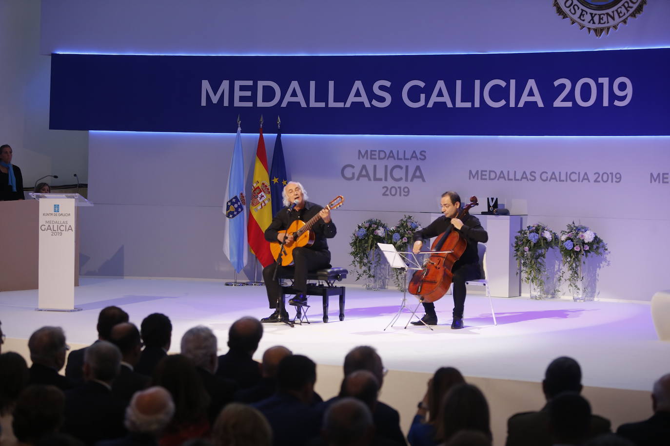 El expresidente del Principado Javier Fernández fue homenajeado este mediodía en Galicia por el gobierno de Núñez Feijóo.