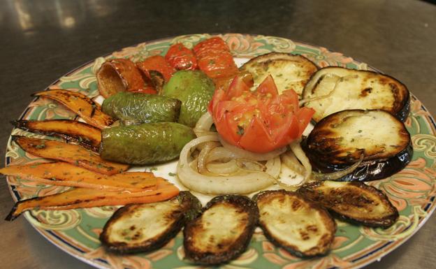 Parrillada de verduras. 