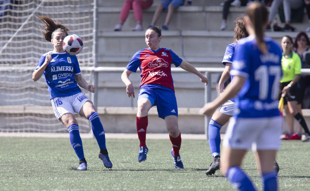 Un partido del Oviedo Femenino el curso pasado. 