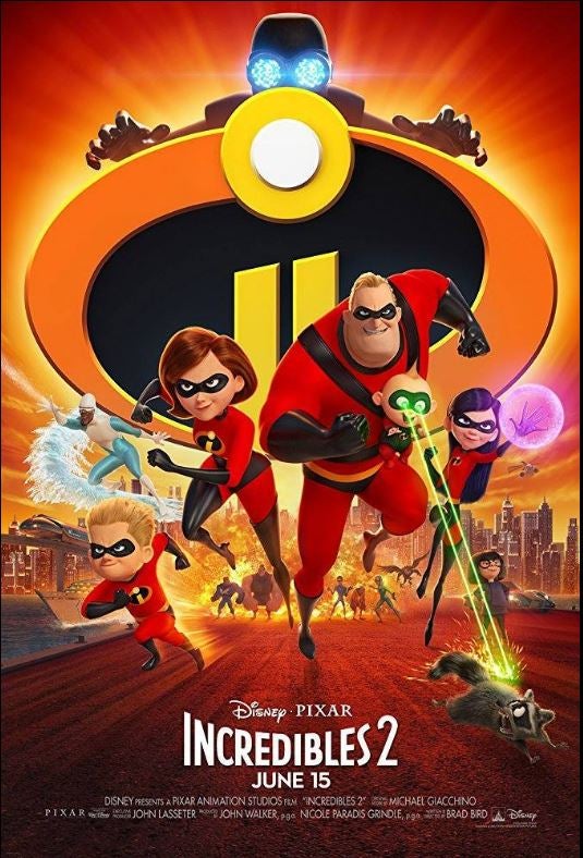 16. Los Increíbles 2. Recaudación: 1.242.800 dólares.