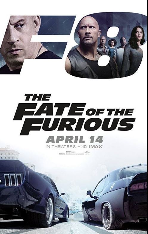 17. Fast and Furious 8. Recaudación: 1.236.000 dólares