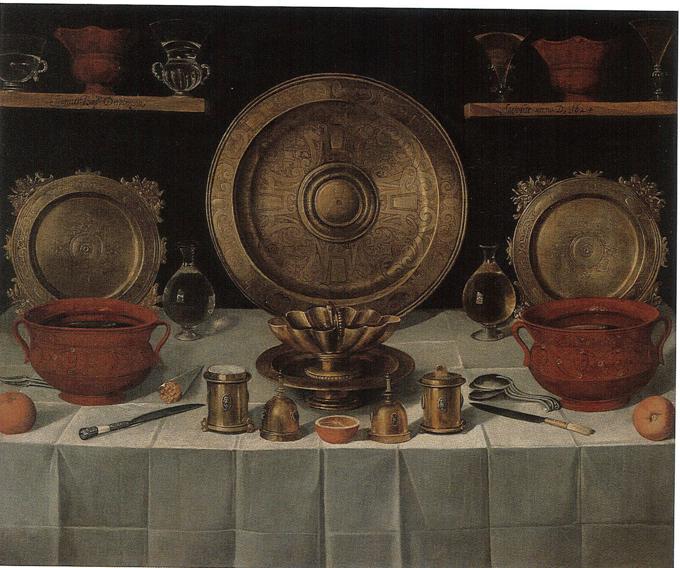 ‘Bodegón con objetos de orfebrería’, 1624, óleo de Juan Bautista de Espinosa.