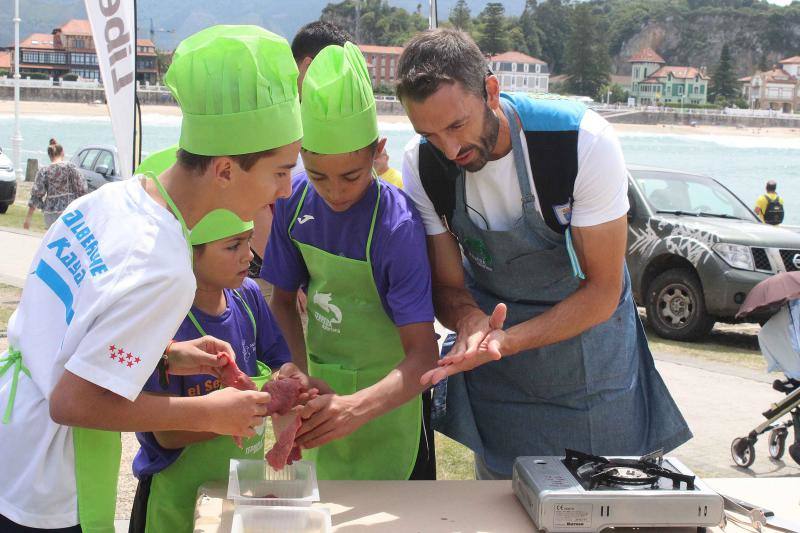 Cientos de niños tomaron parte en el Mini Sella, en el que será un aperitivo de la prueba grande que se celebrará el próximo sábado. 