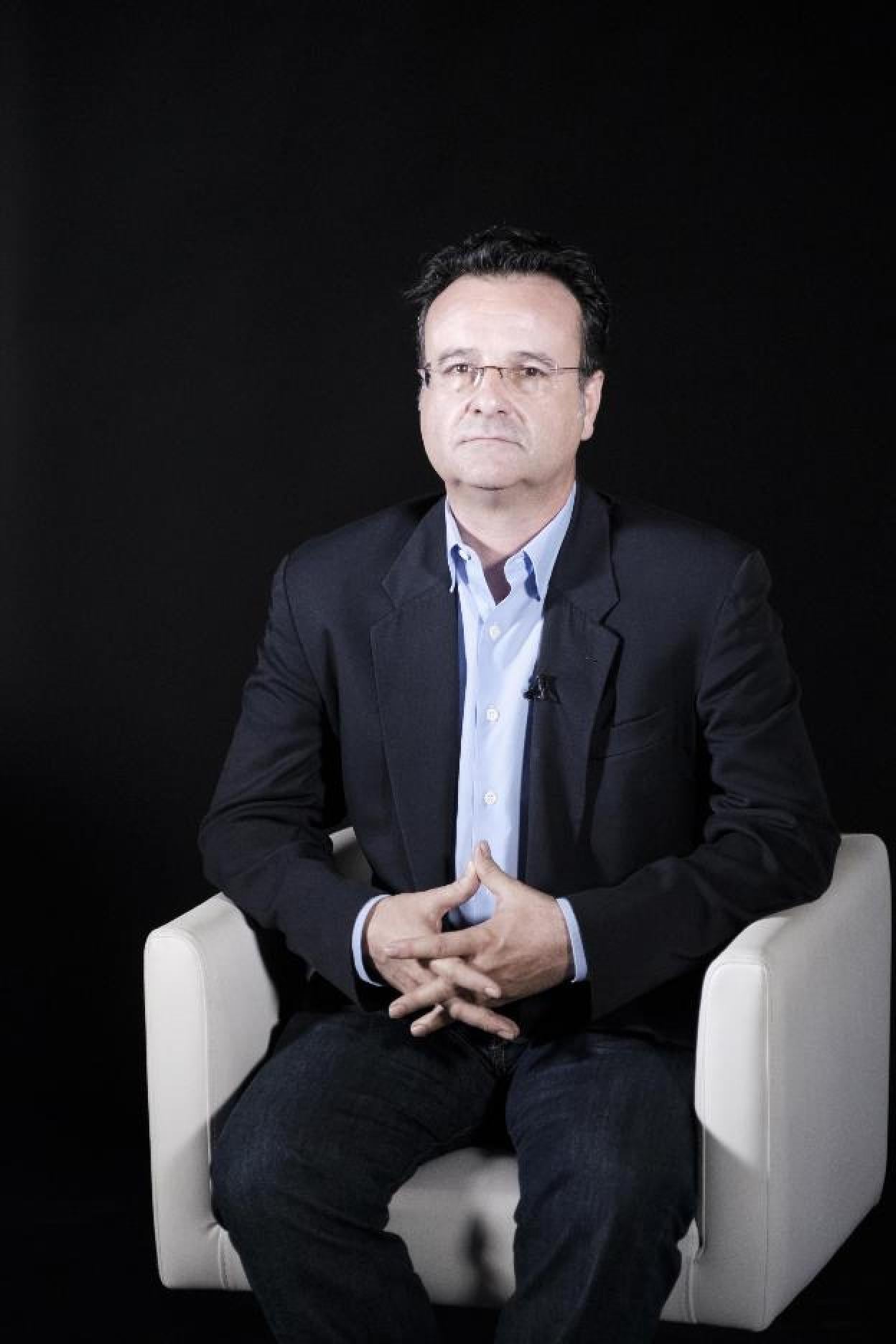 José Manuel Riestra, durante la entrevista. 