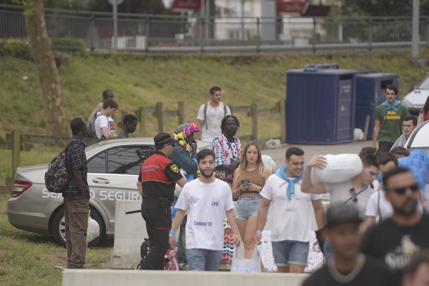 Doscientos efectivos trabajaron para asegurar la integridad de las más de 40.000 personas que se acercaron al prau Salcéu este domingo