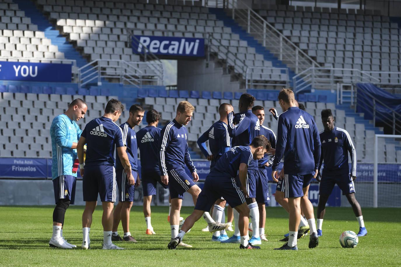 Fotos: Entrenamiento del Real Oviedo (22/08/19)