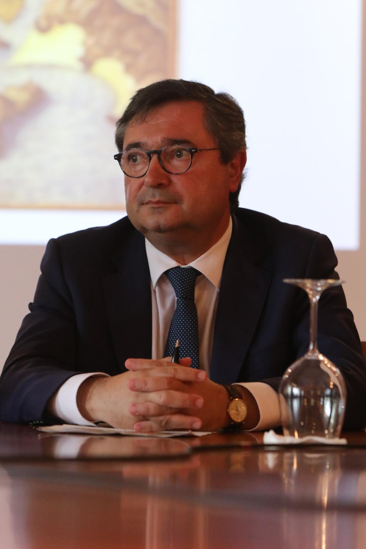 Laureano Lourido, ayer, durante su intervención en La Granda. 