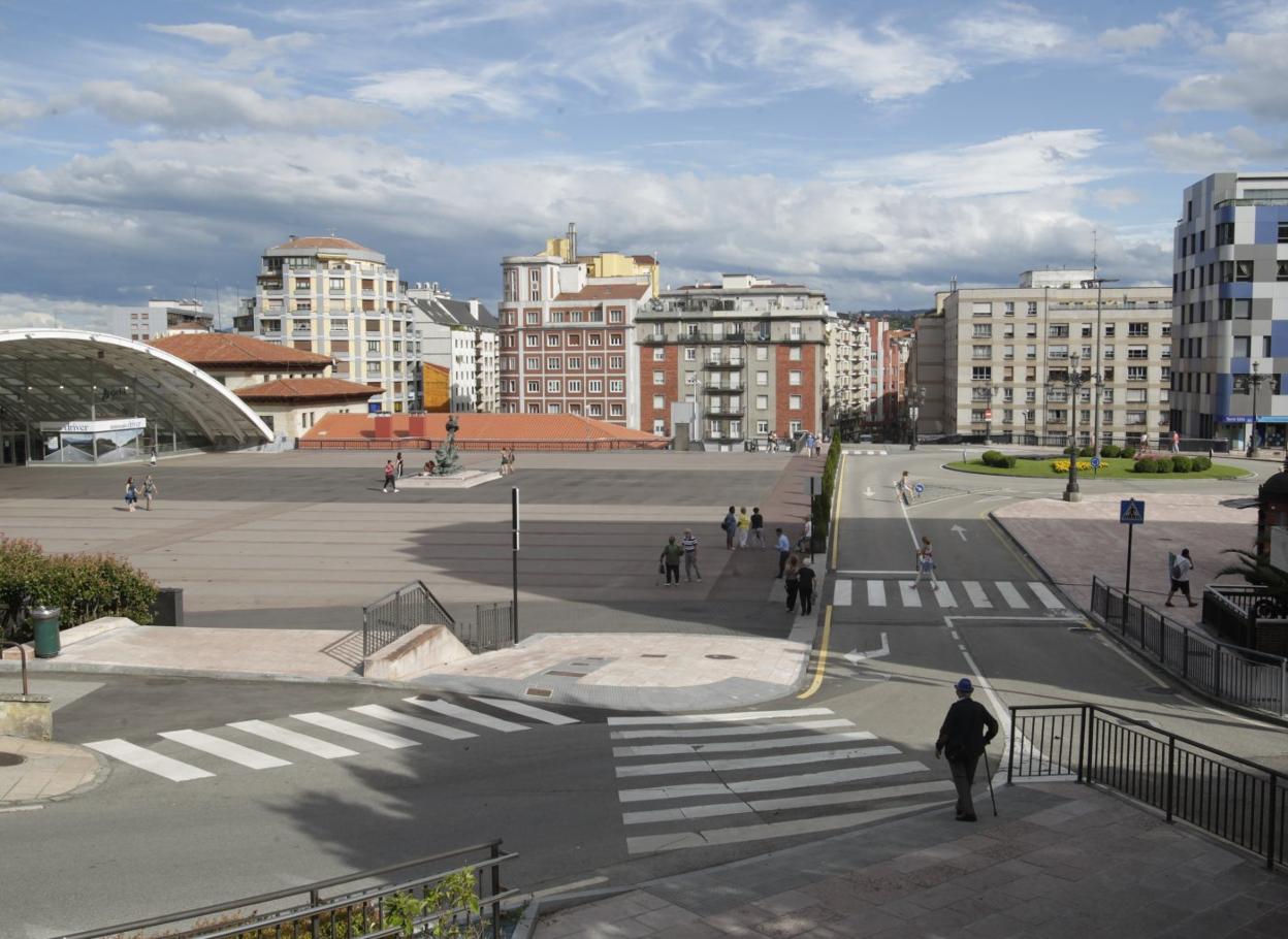 Una vista general de la plaza de los Ferroviarios, lugar donde se celebrarán los conciertos. 