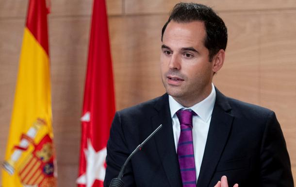 Ignacio Aguado, durante la rueda de prensa ofrecida este martes en Madrid. 