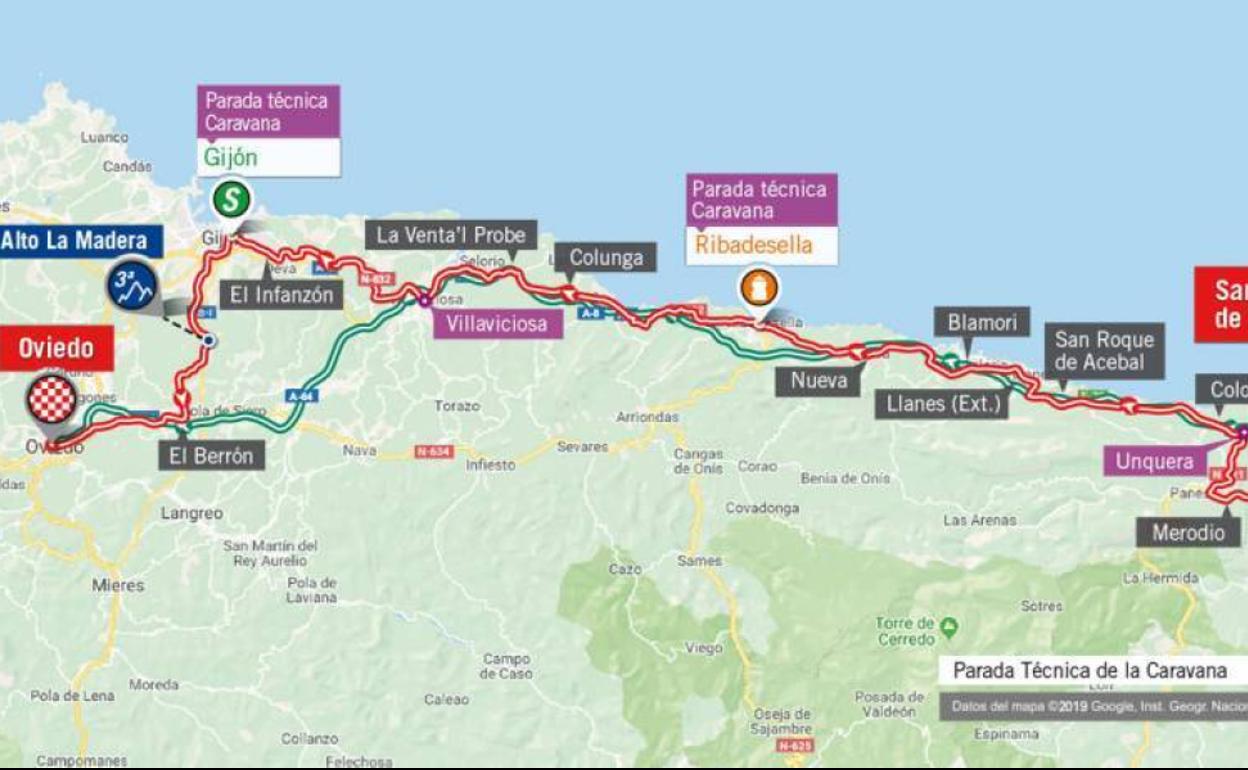 Cortes de tráfico en Gijón y Oviedo el sábado por la Vuelta Ciclista a España