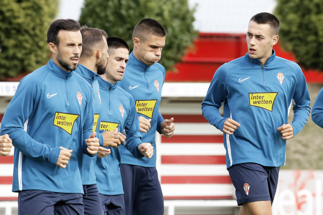 Los rojiblancos volvieron a los entrenamientos tras la primera derrota de la temporada en El Alcoraz ante el Huesca.