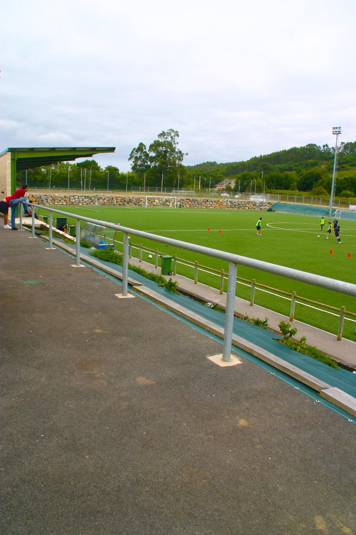 Interior del complejo deportivo de Balbín. 