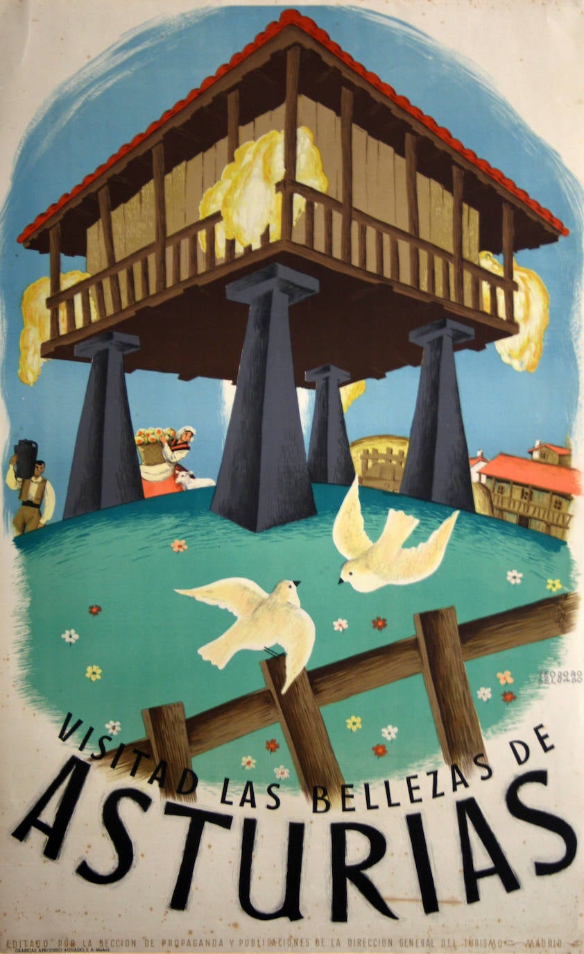 El Museo del Pueblo de Asturias custodia carteles promocionales de Asturias datados entre 1929 y 1984 