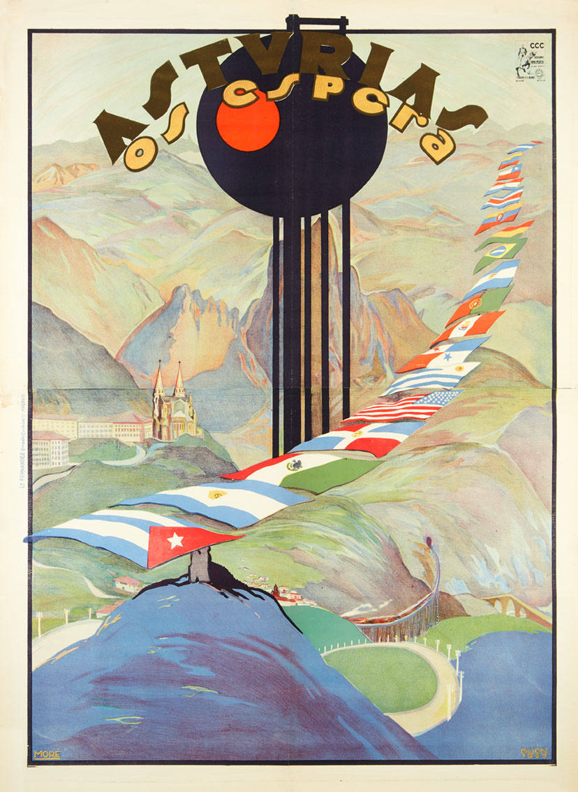 El Museo del Pueblo de Asturias custodia carteles promocionales de Asturias datados entre 1929 y 1984 