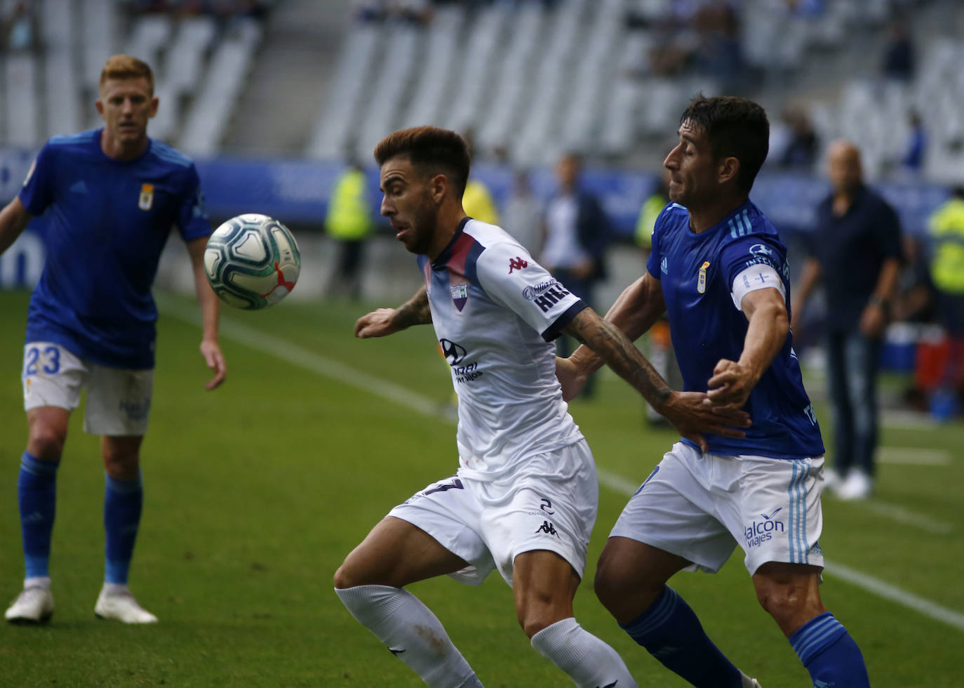Los azules solo pudieron arrancar un empate ante el Extremadura (1-1), en un partido en el que fueron de menos a más.