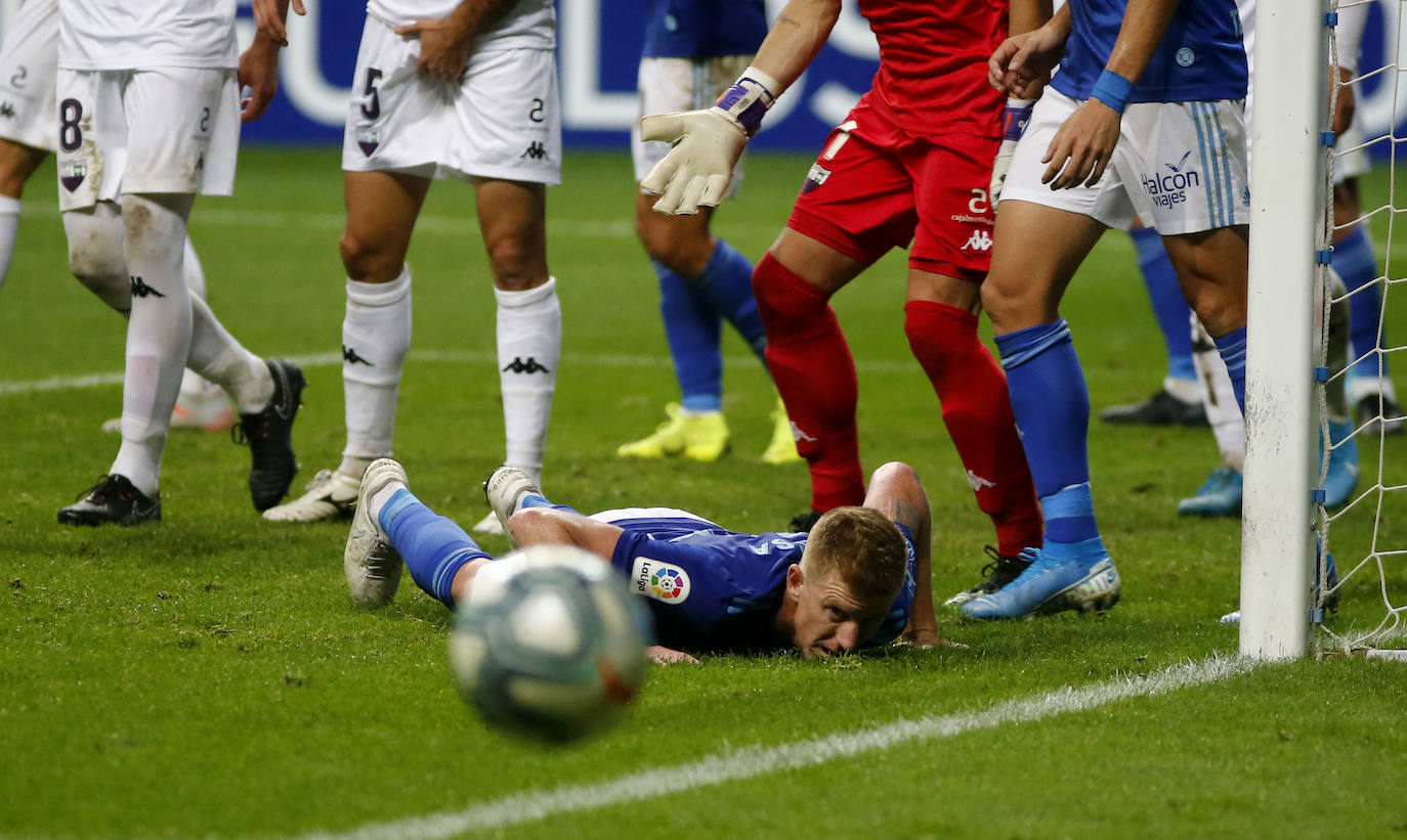 Los azules solo pudieron arrancar un empate ante el Extremadura (1-1), en un partido en el que fueron de menos a más.