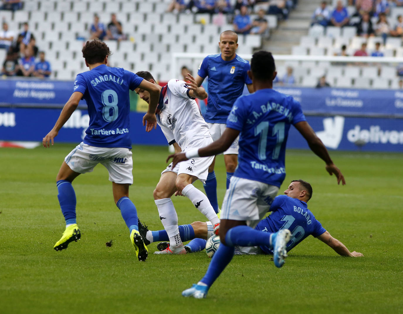 Los azules solo pudieron arrancar un empate ante el Extremadura (1-1), en un partido en el que fueron de menos a más.