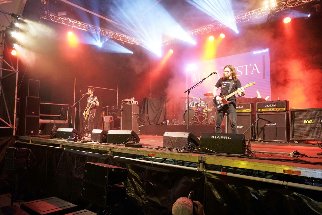 Malatesta abrió la final del Oviedo Rock. 