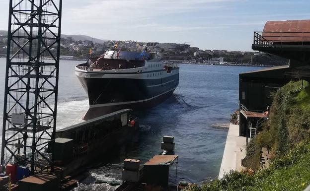 El barco que constuye Astilleros Gondán en Figueras.