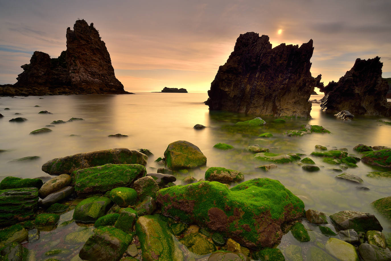 Playa de Pendueles, en Llanes.