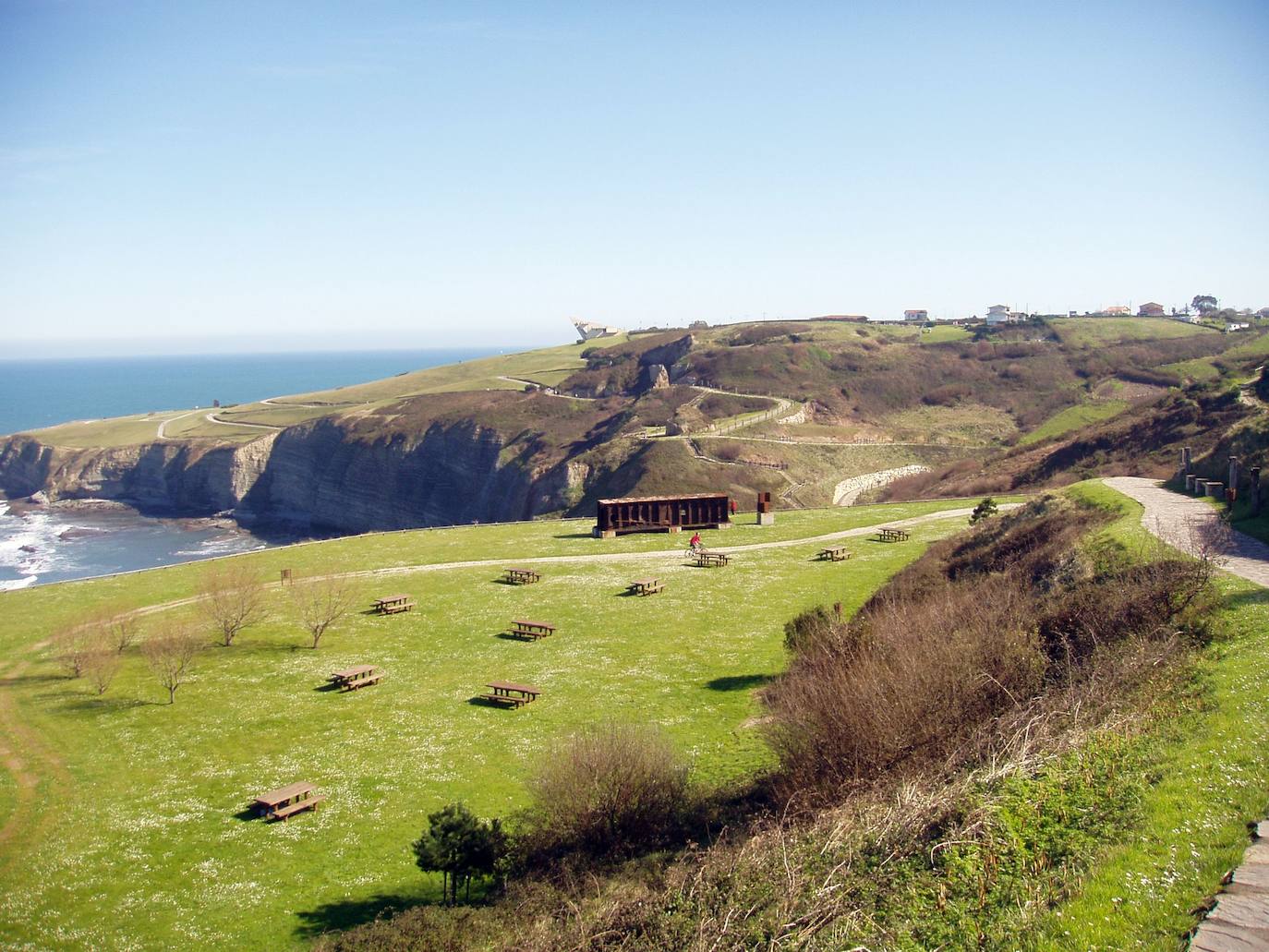 Senda costera de Gijón.