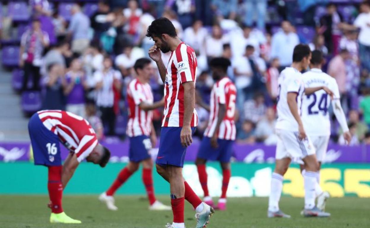 Diego Costa, tras el empate sin goles ante el Valladolid. 