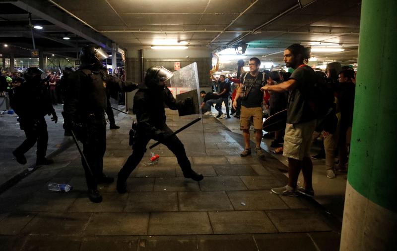 Fotos: Protestas en Cataluña al conocerse la condena de los líderes independentistas