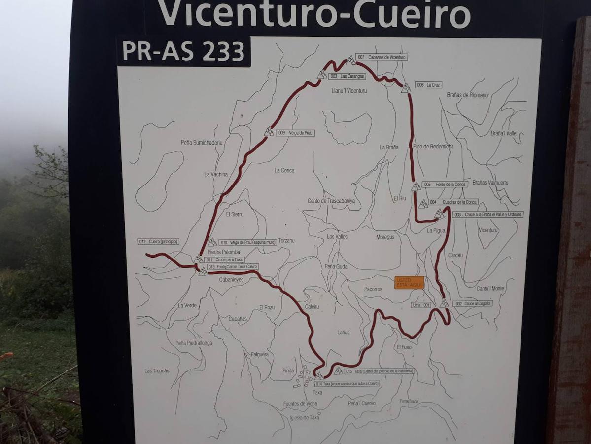 La ruta de las Brañas de Vicenturio y Cueiro es una ruta circular que nos conducirá por las grandes praderías en las que tradicionalmente los pastores dejaban el ganado durante todo el verano. Pasearemos por esta ruta foto a foto y por las partes más destacadas de su recorrido.