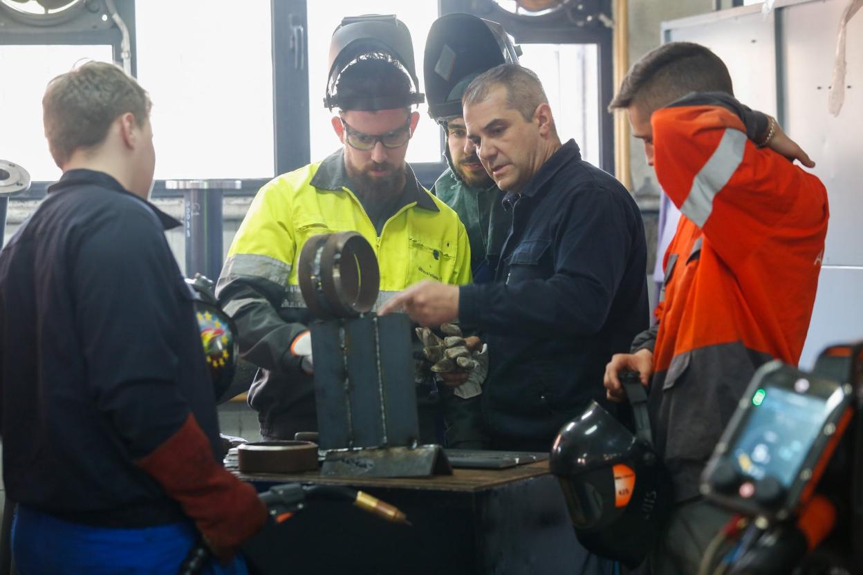 Uno de los talleres de formación profesional. 
