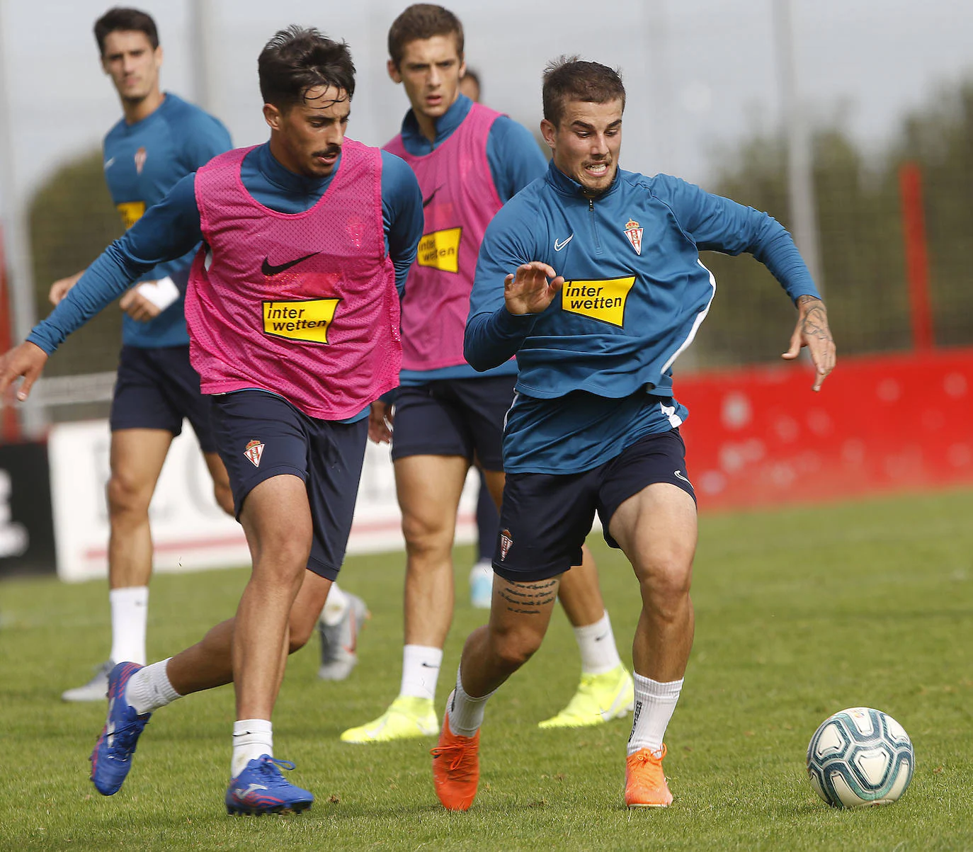 Entrenamiento del Sporting (15/10/2019)