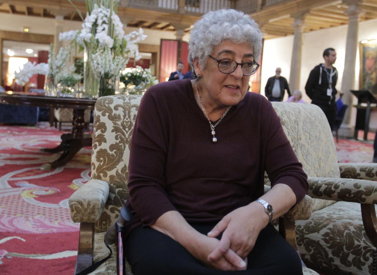 La genetista Joanne Chory, en el salón del Reconquista durante la entrevista. 