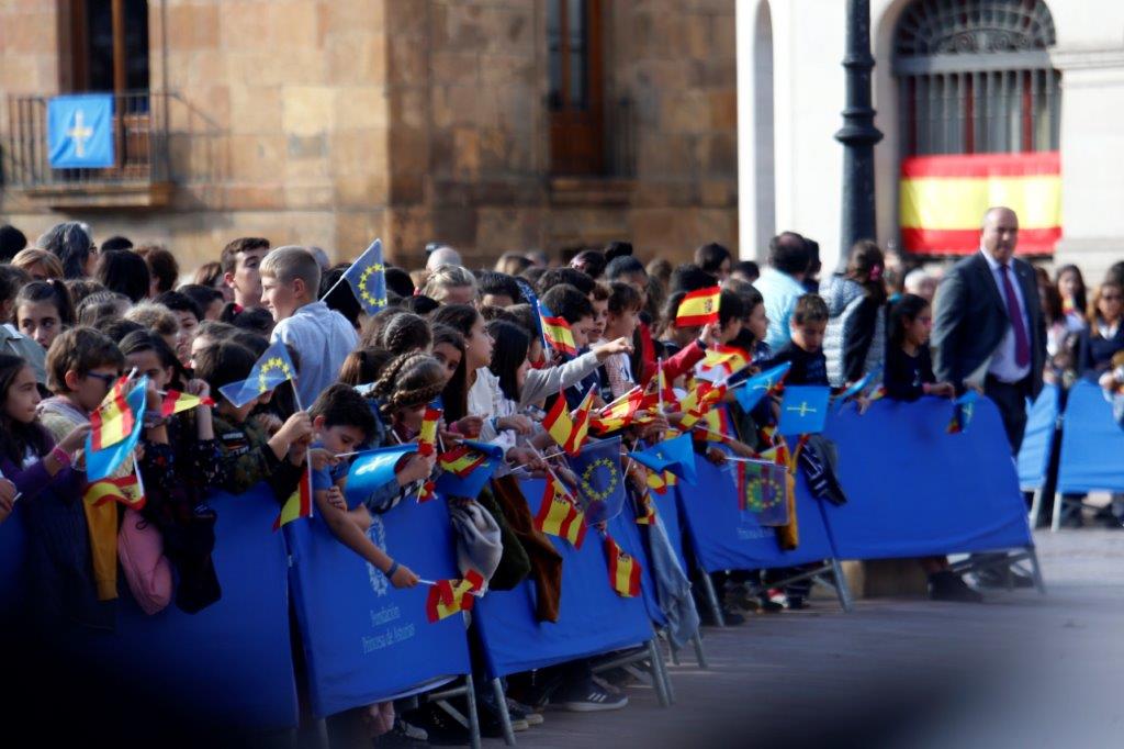 Doña Leonor llega a Oviedo en sus primeros Premios Princesa de Asturias. 