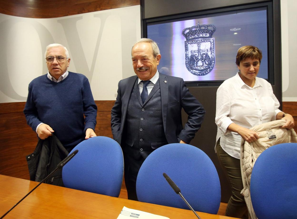 Fidel Rodríguez, Wenceslao López y Ana Rivas. 