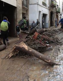 Imagen secundaria 2 - Efectos de las riadas en las localidades de l'Esplugas de Francolí y Montblanc (Tarragona).