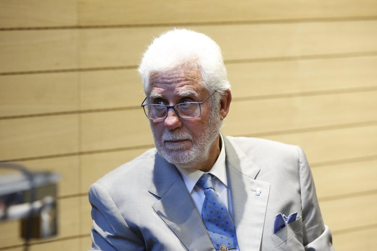 Luis Rubio, en un acto del Ateneo Jovellanos. 