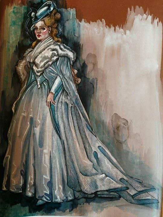 Amelia, el blanco y el azul identifican a la protagonista.