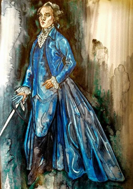 Uno de los cortesanos de Gustavo III. Las colas son otro de los ‘must’ de los diseños.